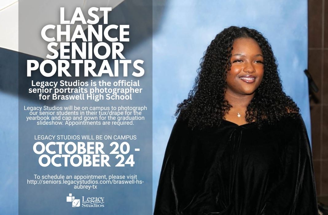  Senior Portraits scheduled for Oct. 20-24